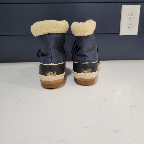 Jambu JBU Cleveland Waterproof Duckboots Faux Fur Lined Size 9M Navy Blue - Picture 5 of 12